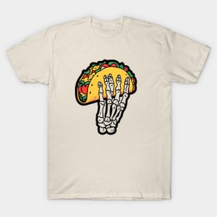 Skeleton hand holding a taco T-Shirt